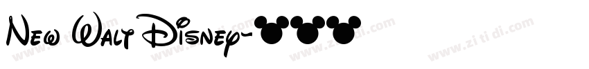 New Walt Disney字体转换